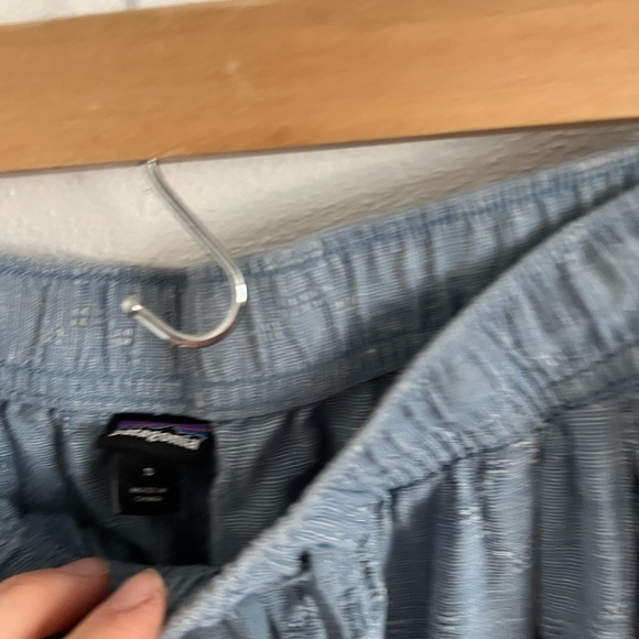 Patagonia Blue Flower Print Cotton Blend Joggers, size small - Picture 2 of 4